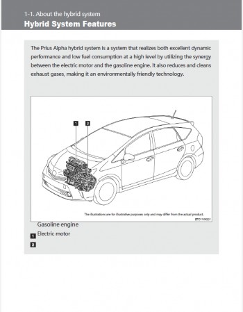 toyota prius alpha 2013-2014 owners manual in english